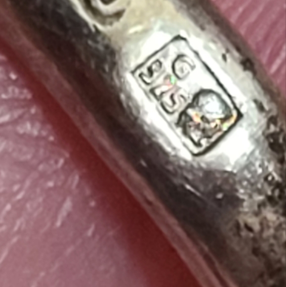 Vintage 925 European Amber Ring Sz 5.25 Poland Sterling Silver Huge Stone - Picture 9 of 14